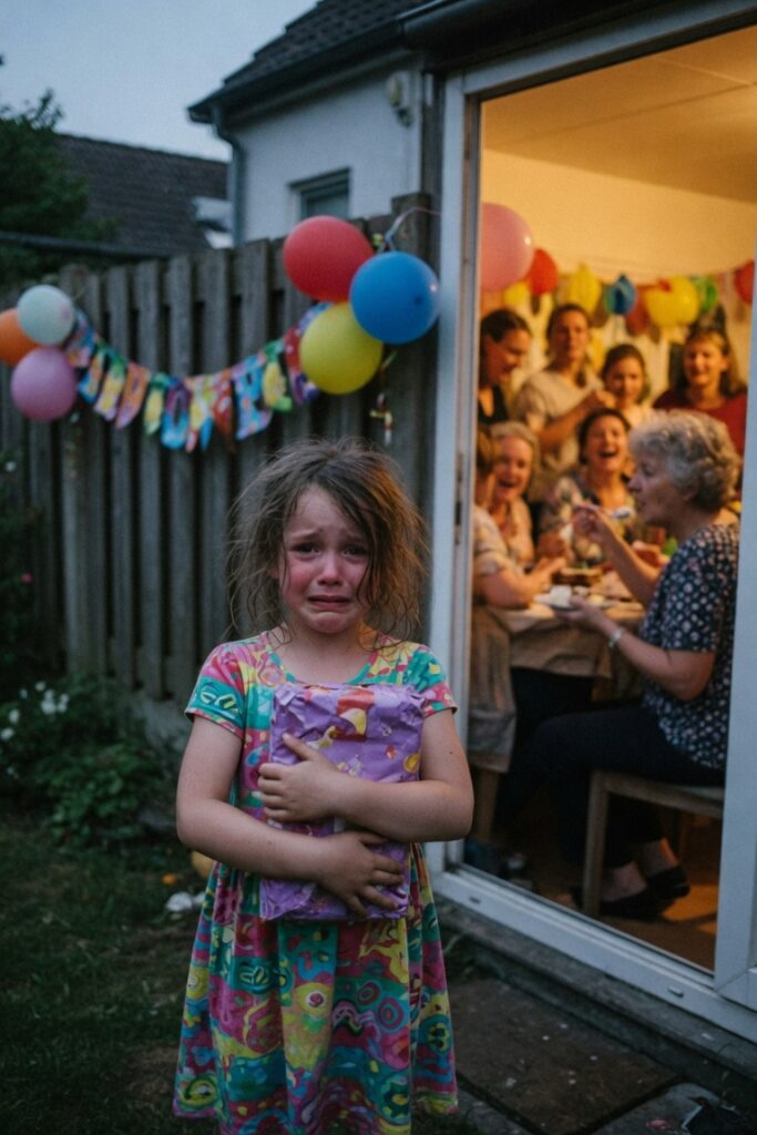 Bambina esclusa dalla festa familiare