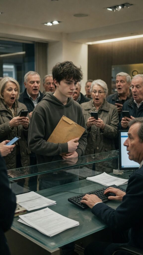 Ragazzo umilia direttore banca VIP