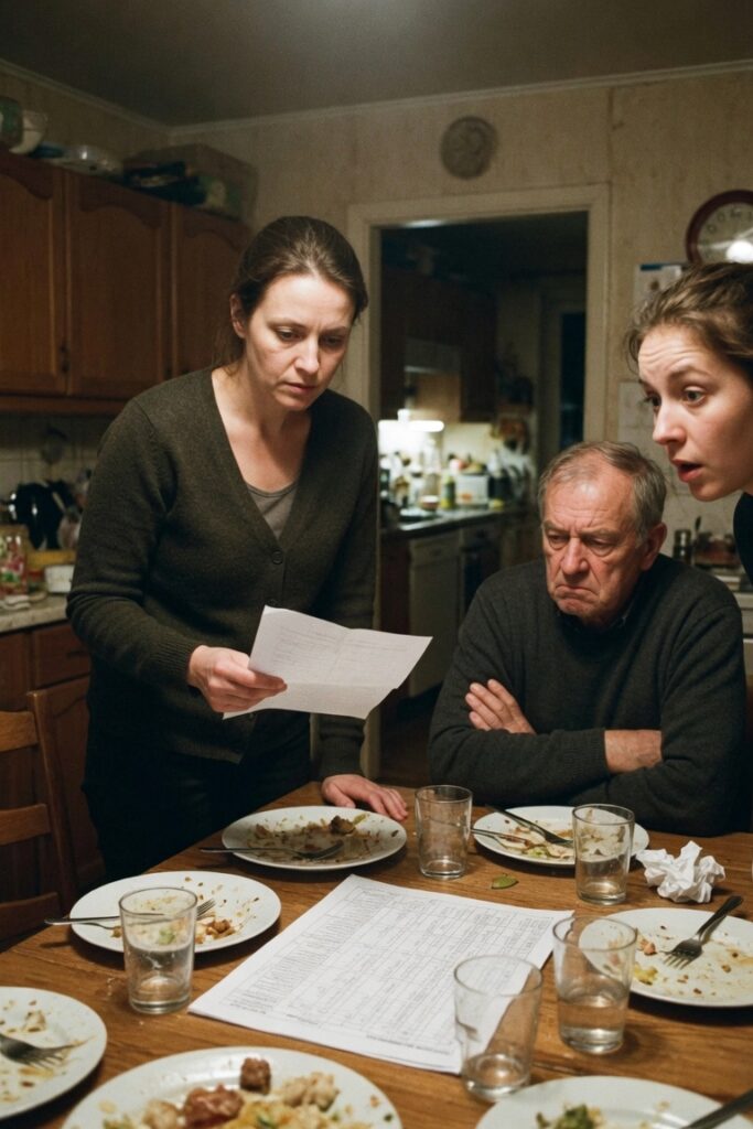Donna affronta famiglia avida