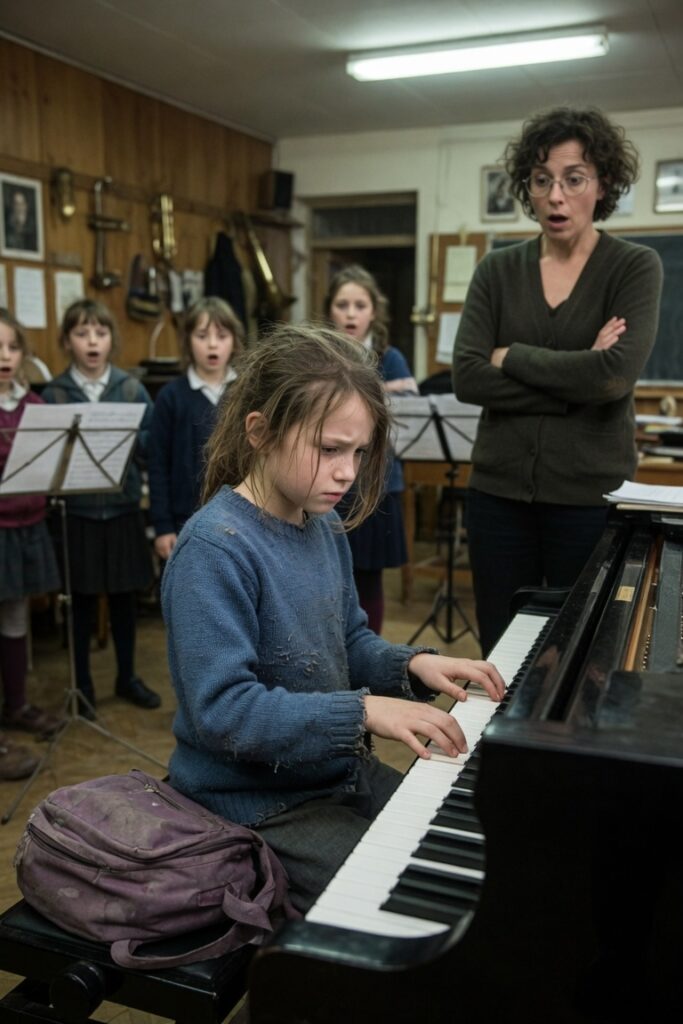 Bambina pianista sorprende insegnante severa