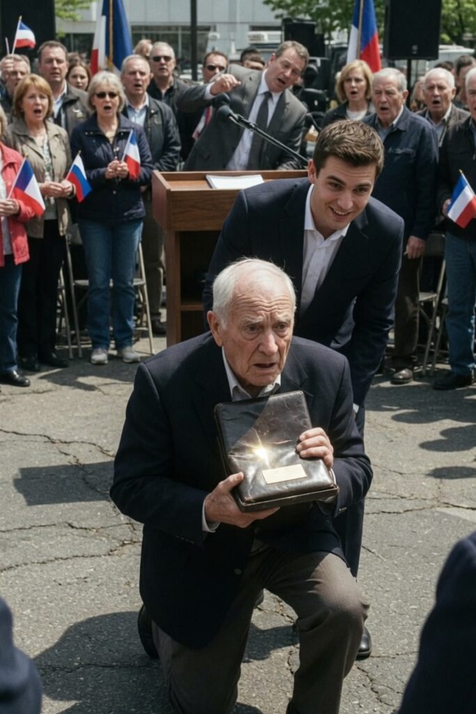 L’assistente del senatore gettò la custodia della medaglia di un anziano veterano davanti a tutti… pochi secondi dopo il suo volto impallidì
