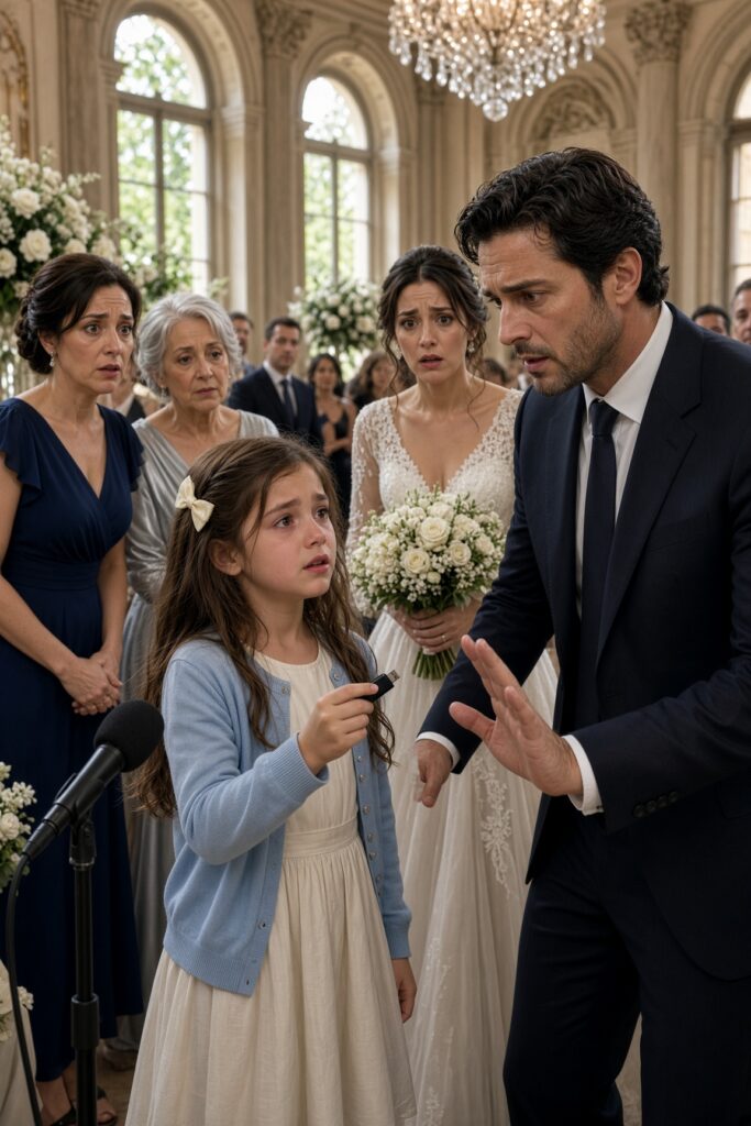 Mia sorella umiliò mia figlia di otto anni al suo matrimonio di lusso, ma quando la bambina mostrò una chiavetta USB allo sposo, tutti rimasero senza parole