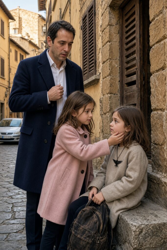 Mia figlia vide una bambina identica a lei sul marciapiede… poi riconobbi la collana che custodiva un segreto di sette anni